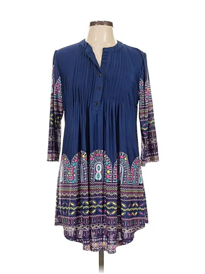 Pre-owned Reborn Casual Dress In Blue