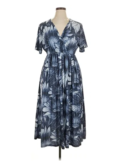 Pre-owned Reborn Casual Dress In Blue