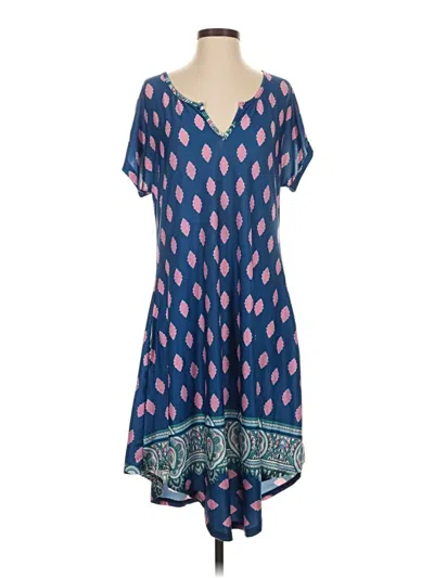 Pre-owned Reborn Casual Dress In Blue