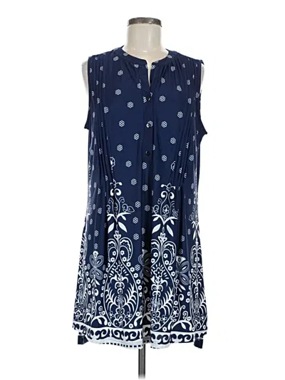 Pre-owned Reborn Casual Dress In Blue