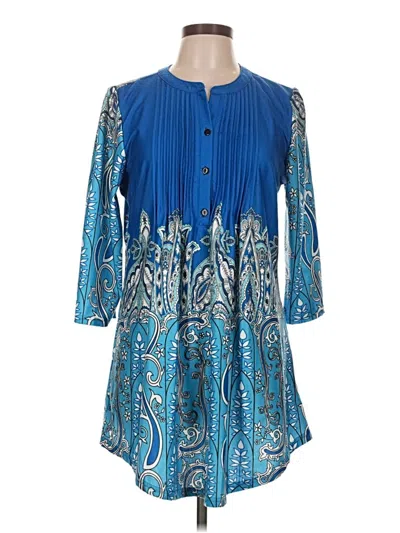 Pre-owned Reborn Casual Dress In Blue