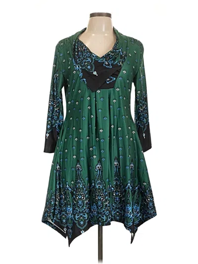 Pre-owned Reborn Casual Dress In Green