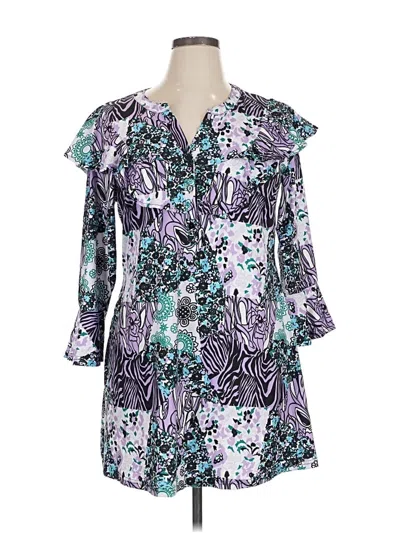 Pre-owned Reborn Casual Dress In Purple