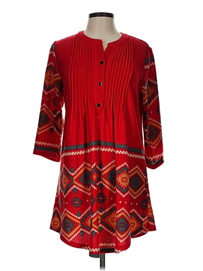 Pre-owned Reborn Casual Dress In Red