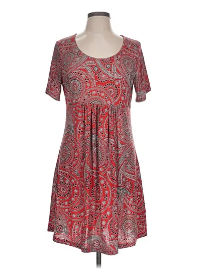 Pre-owned Reborn Casual Dress In Red