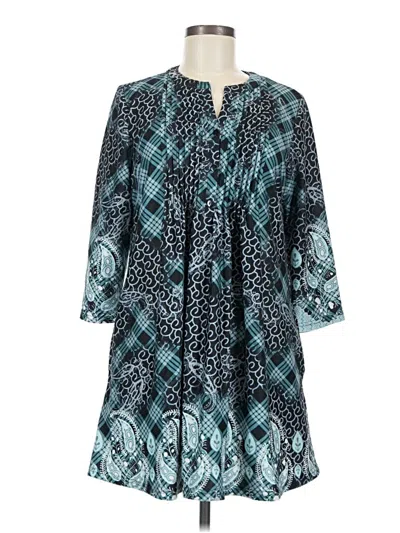 Pre-owned Reborn Casual Dress In Teal