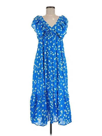 Pre-owned Reborn J Casual Dress In Blue