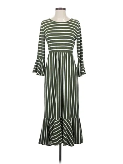 Pre-owned Reborn J Casual Dress In Green