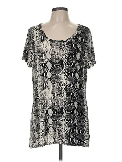 Pre-owned Reborn J Short Sleeve Blouse In Black