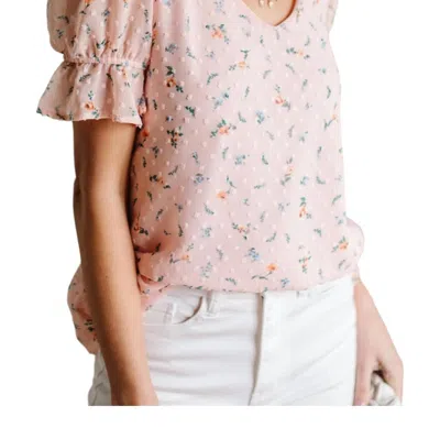 Reborn J Swiss Dot Top In Pink