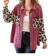 Reborn J Take On Me Shacket In Burgundy In White