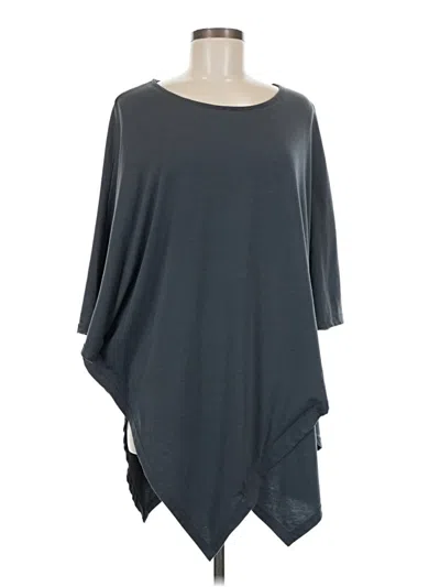 Pre-owned Reborn Poncho In Gray
