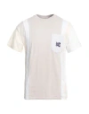 Rebuild By Needles Man T-shirt Dove Grey Size M Cotton In Grey