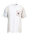 Rebuild By Needles Man T-shirt White Size Xl Cotton