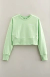 Recess X Zella Kids' Court Graphic Sweatshirt In Green Verde