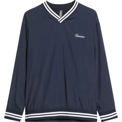Recess X Zella Nylon V-neck Popover Top In Blue