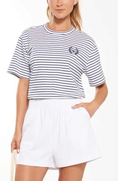 Recess X Zella Stripe Boxy Cotton T-shirt