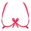 Reckless Wolf Women's Beau Frame Bra - Perfect For Valentines - Red Bra With Signature Centre Bow Detail In Red