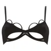 Reckless Wolf Women's Black Bandit Bra - Mesh, Wired Bra With Cutouts In Black