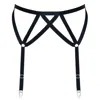 Reckless Wolf Women's Burnout Suspender - Black Soft Strapping Suspender In Black