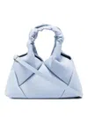 Reco Mini Didi Quilted Nappa Top Handle Bag In Blue