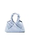 Reco Mini Didi Quilted Nappa Top Handle Bag In Blue