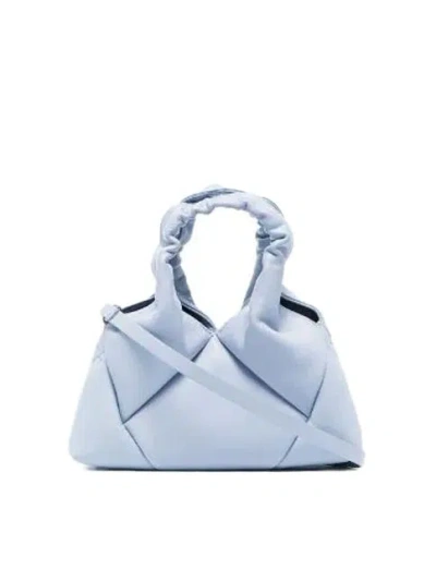 Reco Mini Didi Padded Leather Tote Bag In Blue