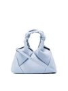Reco Mini Didi Quilted Nappa Top Handle Bag In Blue