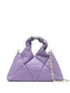 Reco Didi Quilted Nappa Top Handle Bag In Purple