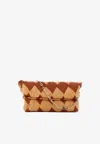 Reco Rombo Duquesa Quilted Shoulder Bag In Tan