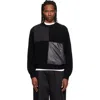 Re;code Black Checkerboard Sweater In Black