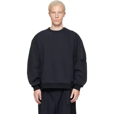 Re;code Black Ma-1 Mixed Sweatshirt