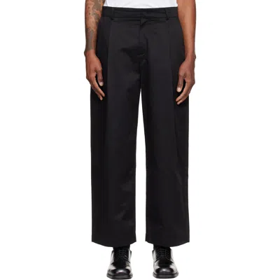 Re;code Black Raw-edged Trousers