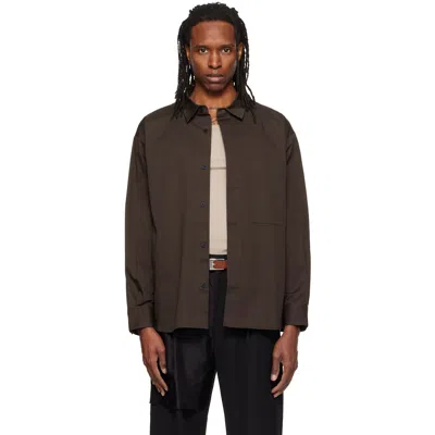 Re;code Brown Back-detailed Shirt