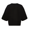 Re;code Front Shirring T-shirt In Black