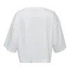 Re;code Front Shirring T-shirt In White