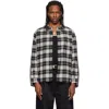 Re;code Gray Mixed Check Shirt In Grey