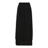Re;code Half And Half Skirt In Black