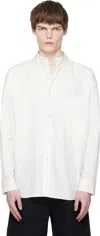 Re;code Off-white Deconstructed Pocket Shirt In White