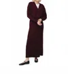 Recollection Brand Cropped Cardigan In Burgundy
