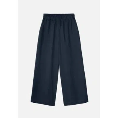 Recolution Bilberry Dark Navy Trousers In Blue