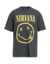 Re:covered Man T-shirt Lead Size Xl Organic Cotton In Grey