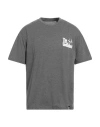Re:covered Man T-shirt Lead Size Xl Polyester, Cotton In Grey