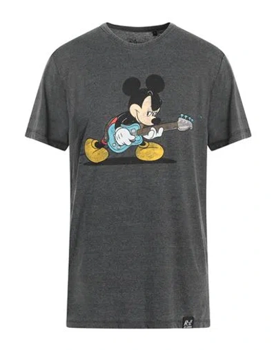 Re:covered Man T-shirt Lead Size Xl Polyester, Cotton In Grey