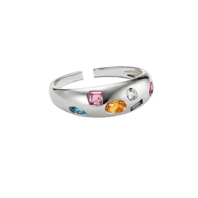 Recreation Jewels Women's Cleo's Gemstone Ring In Silver