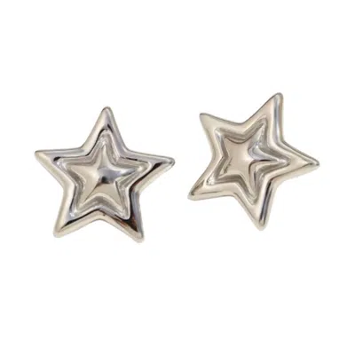 Recreation Jewels Women's Ellie's Star Studs In Silver