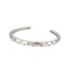 Recreation Jewels Women's Eloise's Multicoloured Bangle In Silver In Silver