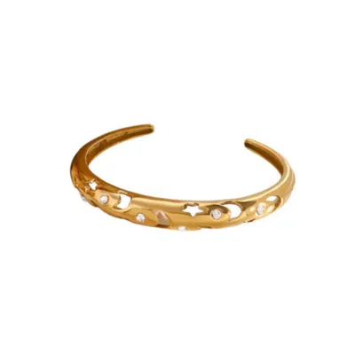 Recreation Jewels Women's Gold Iris' Mystic Bangle