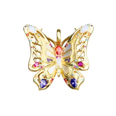 Recreation Jewels Women's Gold Natalia's Butterfly Necklace