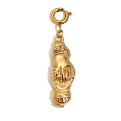 Recreation Jewels Women's Gold / Pink / Purple The Strength Charm In Gold